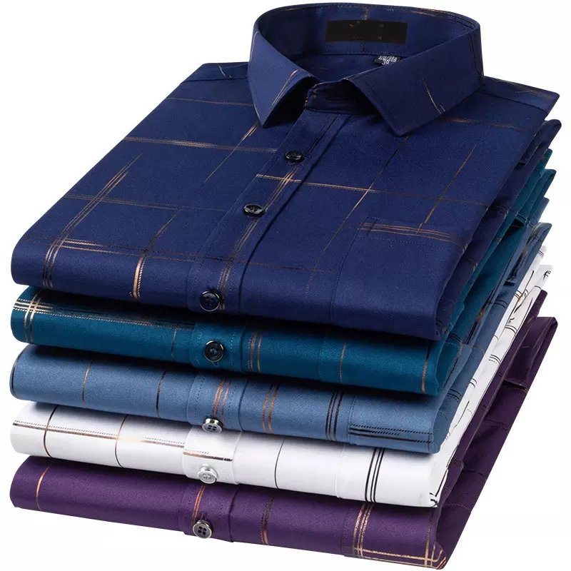 Hot Selling Design Stretch Anti-wrinkle Short Sleeve Shirt Casual Plus Size Men's T-shirts