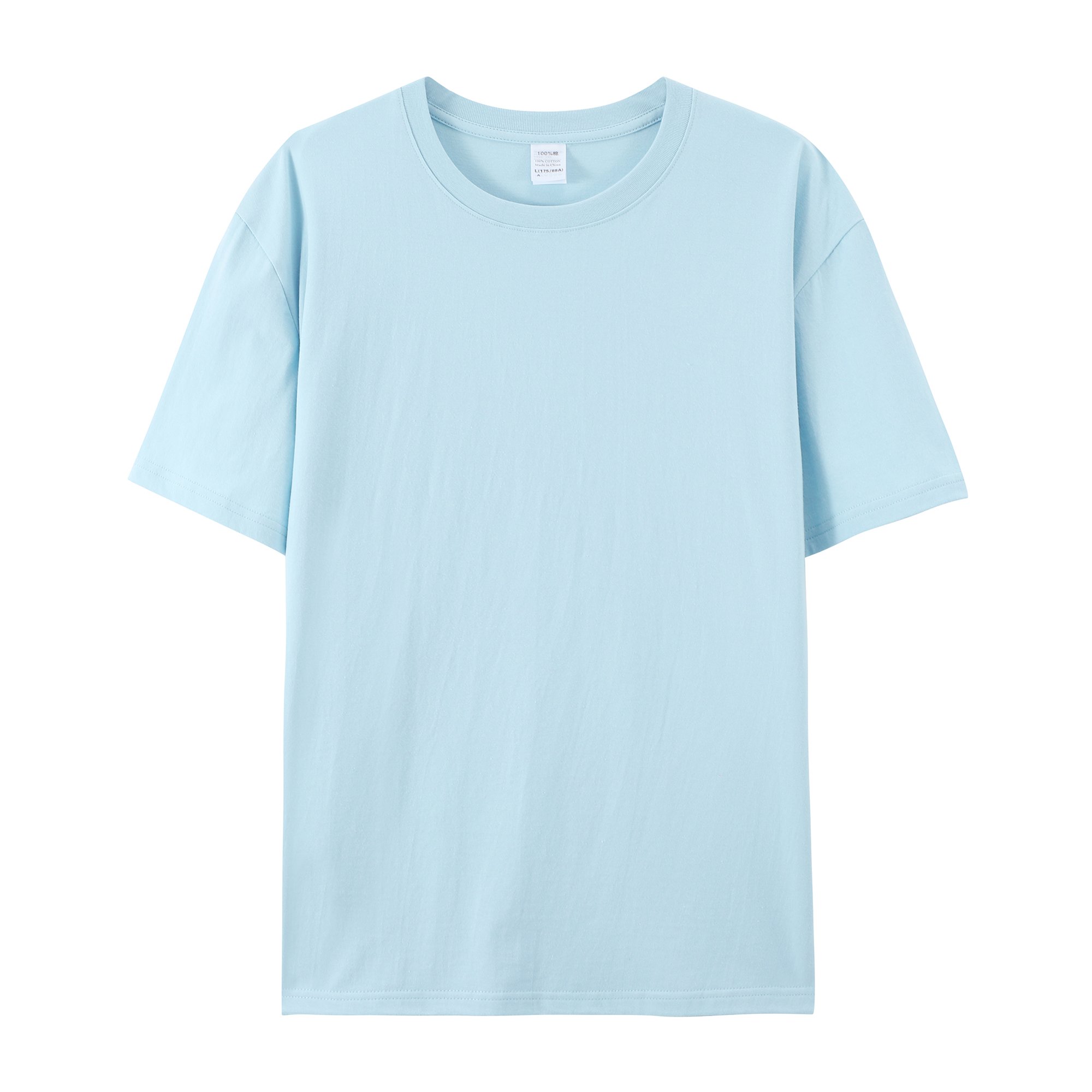 100% cotton premium quality with printed solid color can be customized print Men's T-shirt