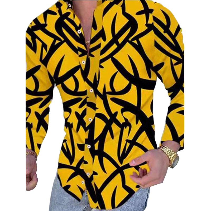 Men's Breathable Printed Shirt for Men Office Business Work Shirt Factory Direct Sale 100%t Cotton Long Sleeve Luxury Shirt