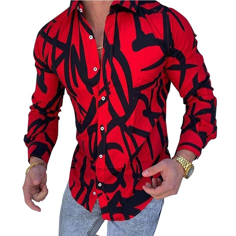 Men's Breathable Printed Shirt for Men Office Business Work Shirt Factory Direct Sale 100%t Cotton Long Sleeve Luxury Shirt