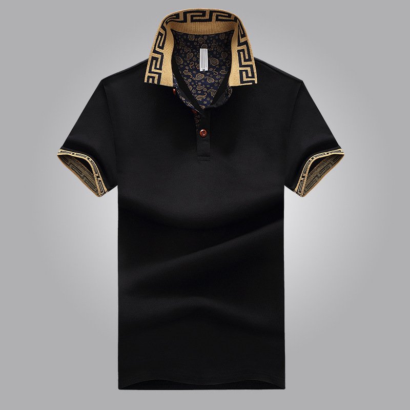 Custom Printing Logo 100% Polyester Men's Polo Shirt Summer Casual Short Sleeve Men's T-shirt Workwear Lapel Polo Shirt
