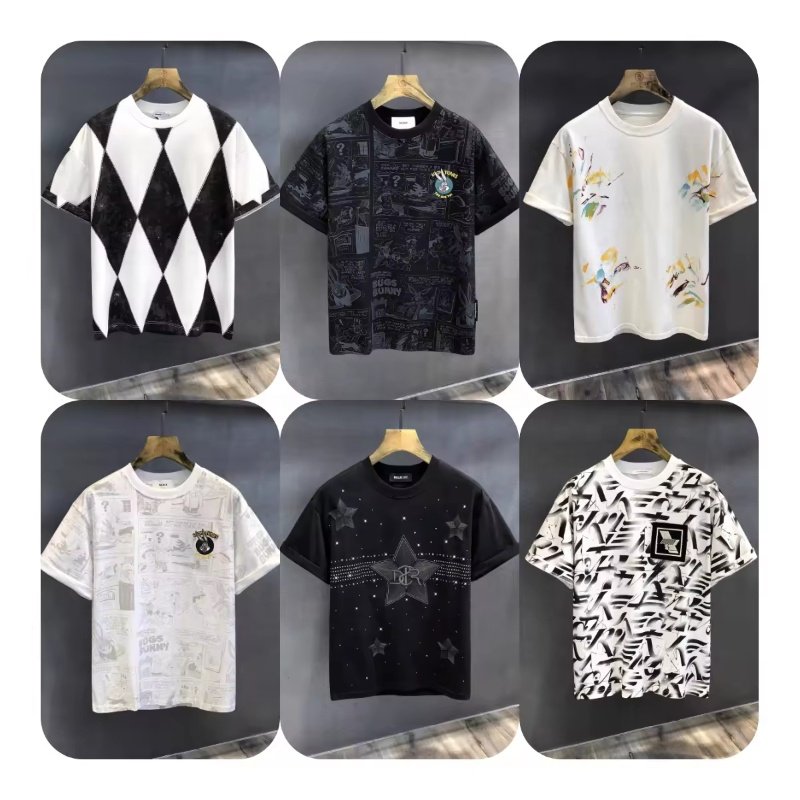 High Quality Low Oem Moq 240gsm 100% Cotton TShirt Custom Brand Blank Plain Plus Size Men's T Shirts