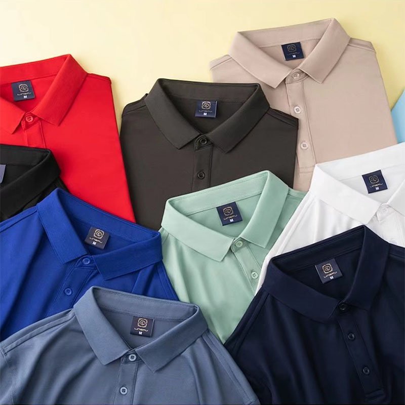 Wholesale high quality plain casual T-shirt embroidered polo shirt golf clothing custom logo men's simple polo shirt