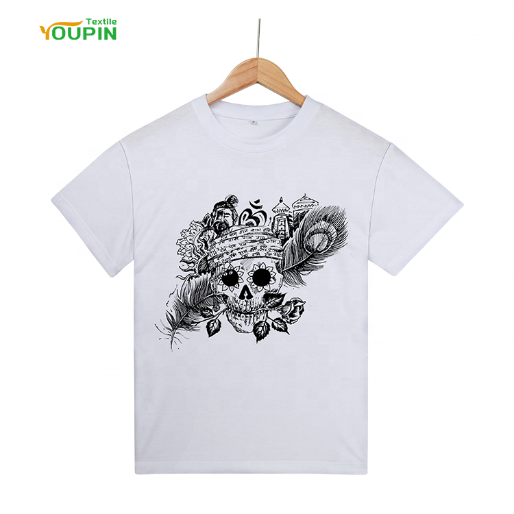 Factory Direct Sale White T-shirts Sublimation Blanks 100% Polyester Men's T-shirt for Heat Press Sublimation