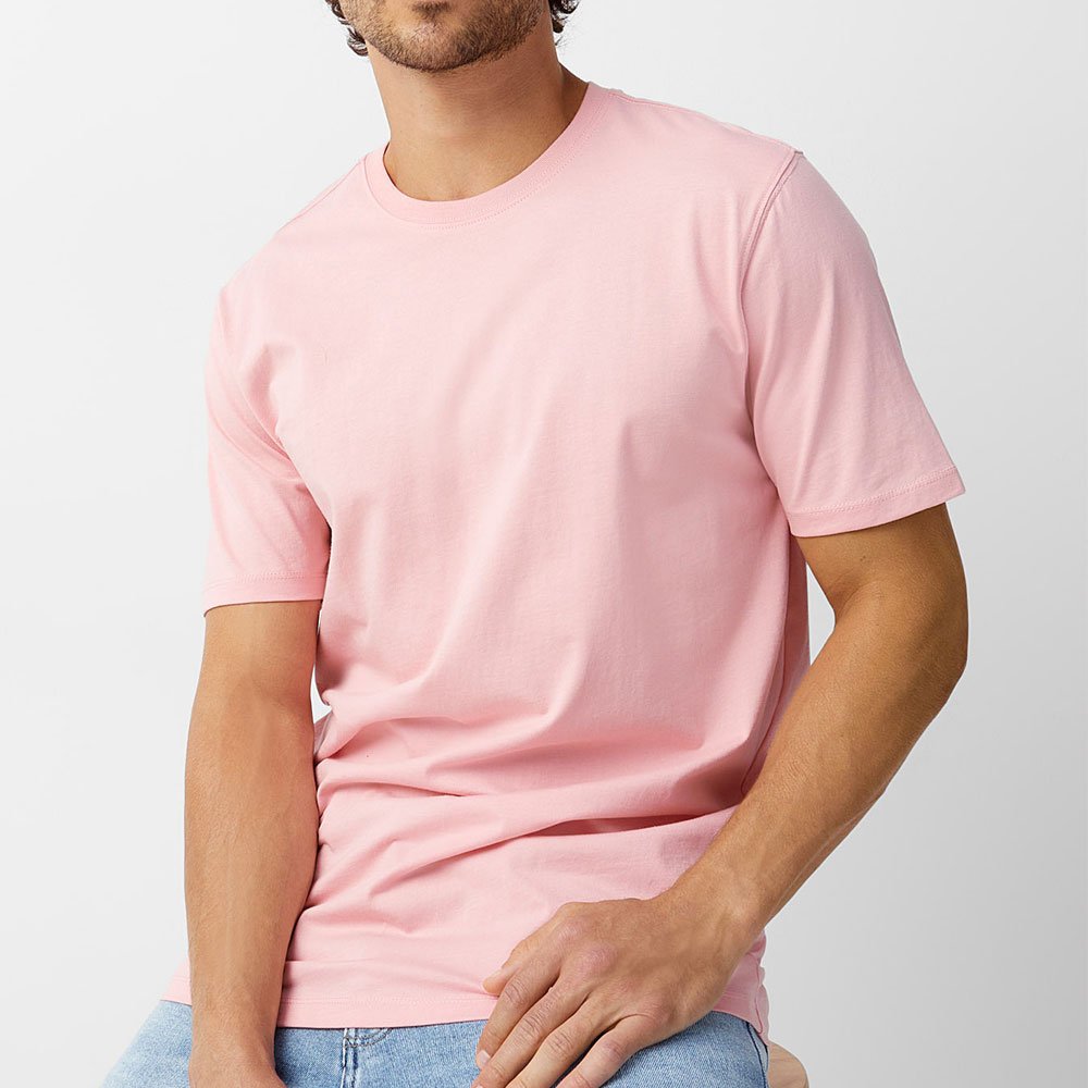 New Summer Men's Essential Crew Neck Comfort Pima cotton Mens Athletic Loose Fit Short Sleeve T Shirt