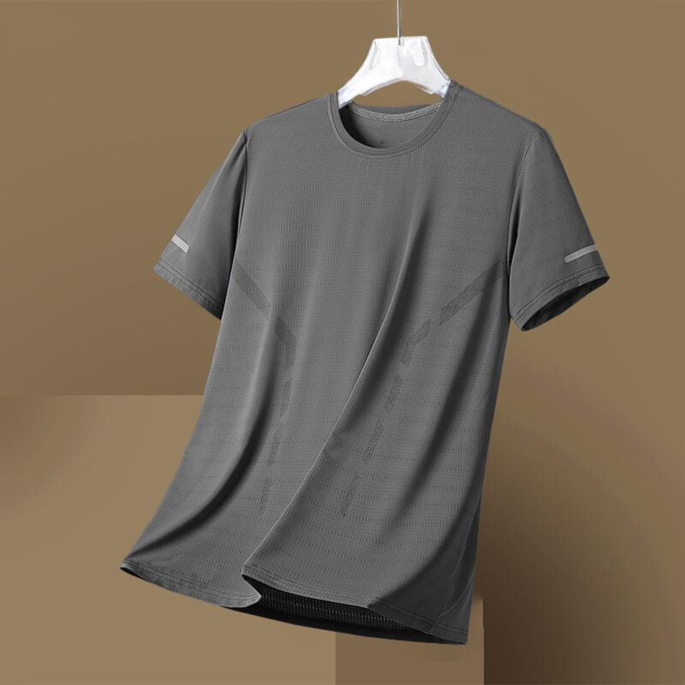 OEM Customized Logo Design Men's Quick-Drying Ice Silk T-Shirt Large Size Short Sleeves Thin Breathable Clothing Customizable