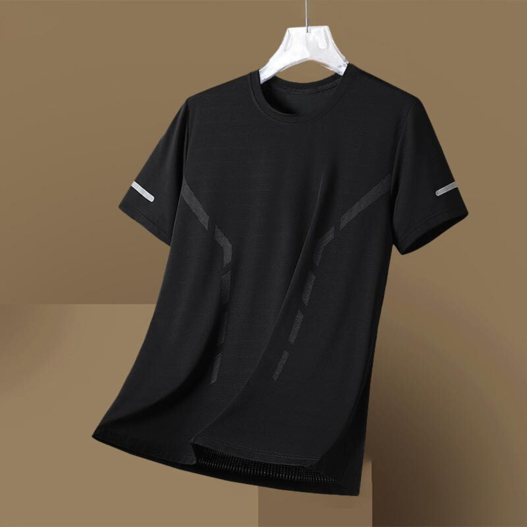 OEM Customized Logo Design Men's Quick-Drying Ice Silk T-Shirt Large Size Short Sleeves Thin Breathable Clothing Customizable