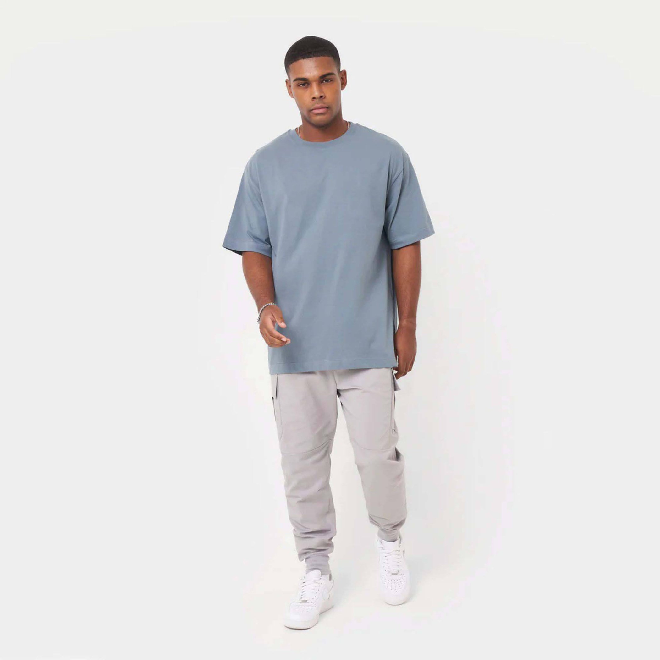 Oversized Drop Shoulder 100% Cotton Screen Print Plain Heavyweight Custom T shirt Printing Blank Plus Size Men's T shirts