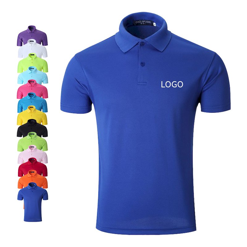 Original Logo Custom Polyester Solid Color Plain Blank Pique Camisa 100% T Shirt Cotton T-shirts Men's Polo Shirts