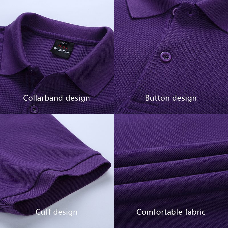 Original Logo Custom Polyester Solid Color Plain Blank Pique Camisa 100% T Shirt Cotton T-shirts Men's Polo Shirts