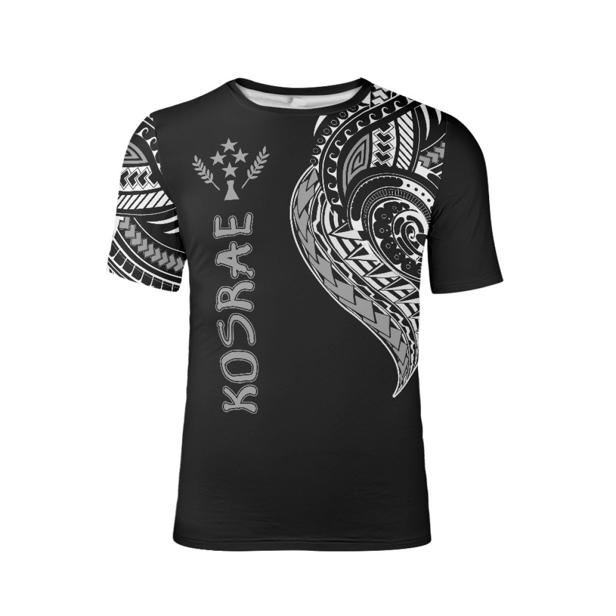 Hot Selling High-Quality T-Shirt Micronesia Kosrae Island Custom Printing Soft Cozy Men's Street Round Neck Short Sleeve Tee