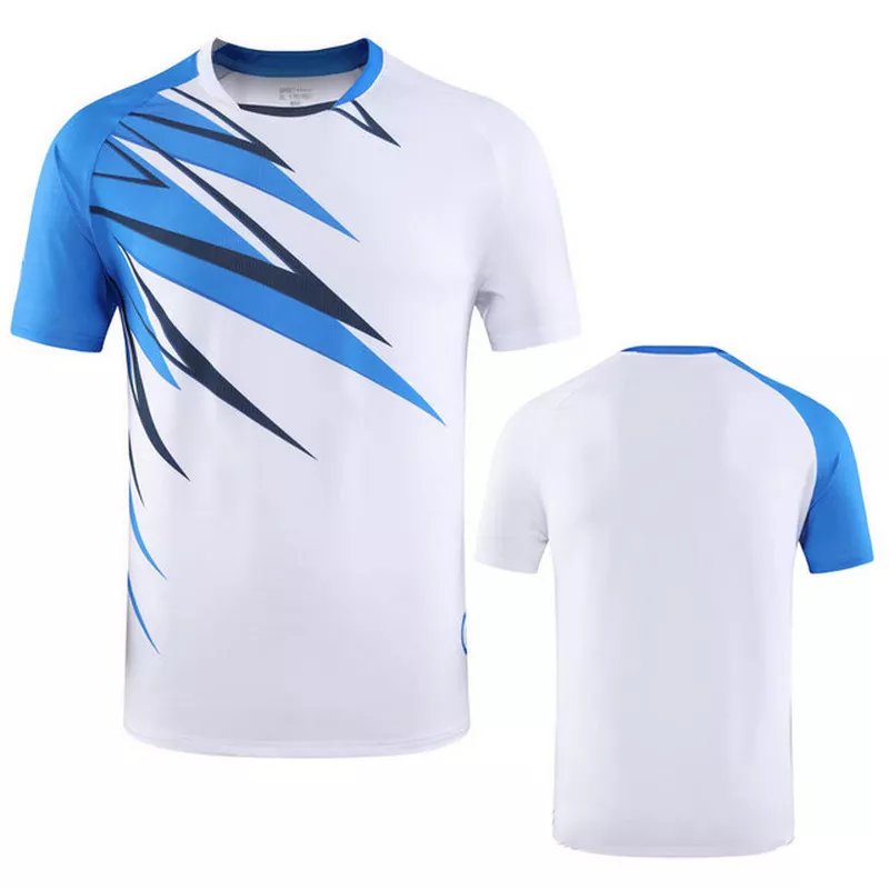 customize made your own design sports jersey tennis wear badminton shirts table tennis t shirt top men's clothing