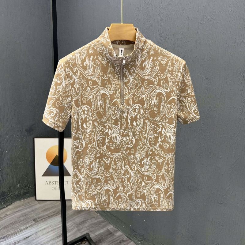 Fashion Brand Hip Hop Men T-Shirts 2024 Summer Men's T Shirt New Casual Solid T-shirts