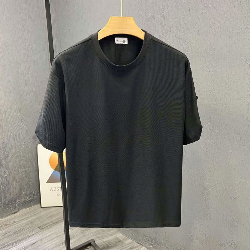 Fashion Brand Hip Hop Men T-Shirts 2024 Summer Men's T Shirt New Casual Solid T-shirts