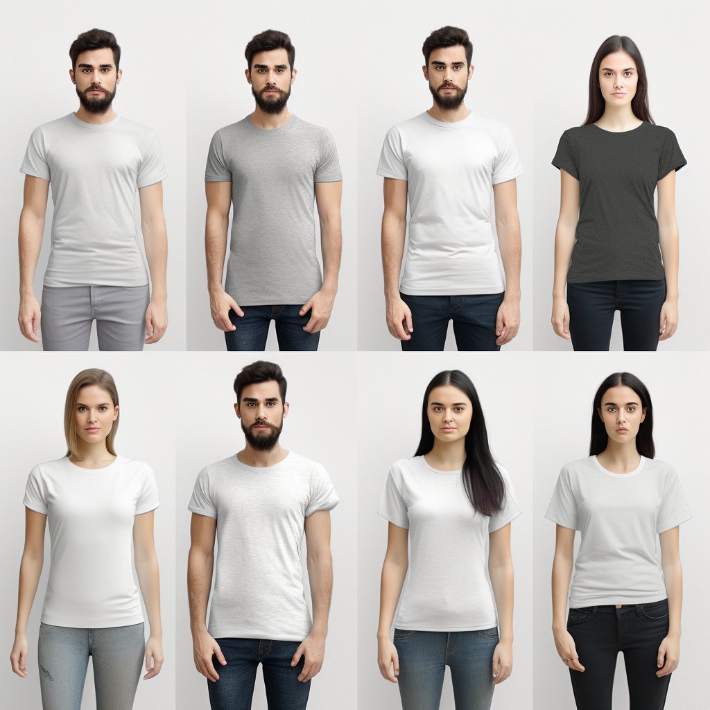 High Quality Custom 250 Grams 100% Cotton Unisex Blank Black White V Neck T Shirts Plain Men's T-Shirts