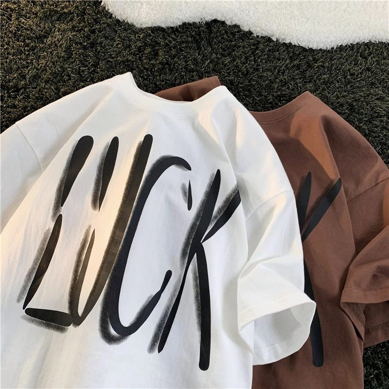 Wholesale Custom Logo 3D Puff Print Plain Graphic Oversized t Shirt Foam Screen Printing Men's t-Shirts