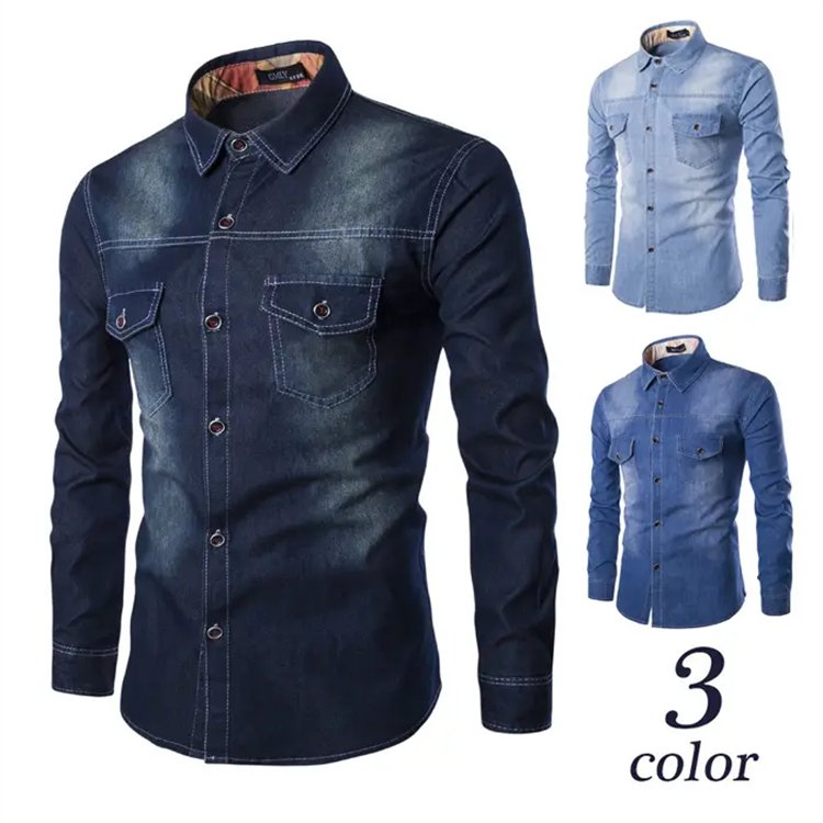 Spring and fall new high quality street wear denim jacket Cotton casual slim jacket men's jacket is popular