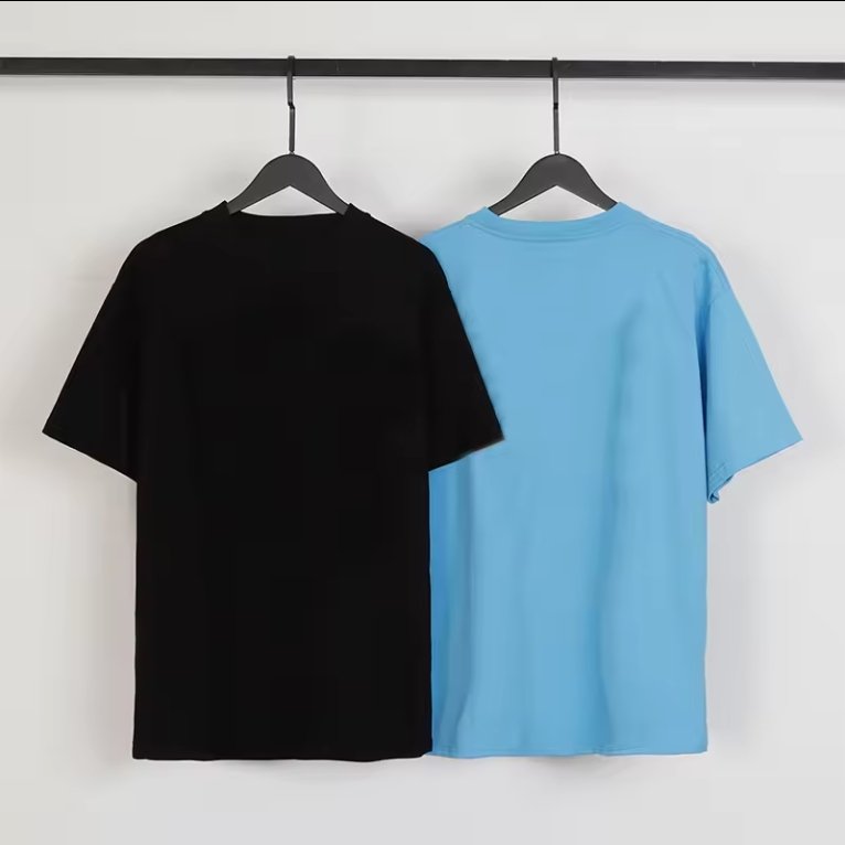 2024 New Arrival Unisex Oversized Summer 100% Cotton Wholesale Customized Street Style Puff Printed Short Sleeve Men's T Shirt