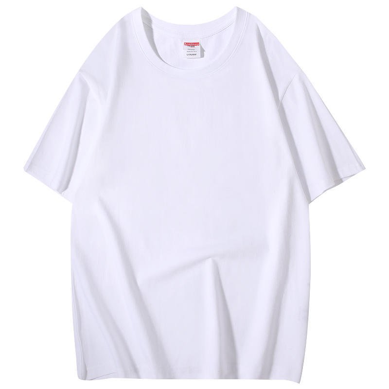 New trendy loose 280g heavy cotton bottoming custom logo plus size men's t-shirt