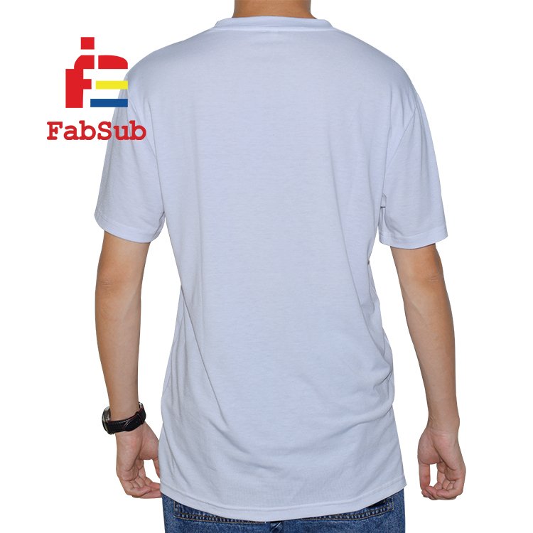 Fabsub men's t-shirts polyester cotton women's t-shirts cotton feel US Size blank 100% polyester t shirt