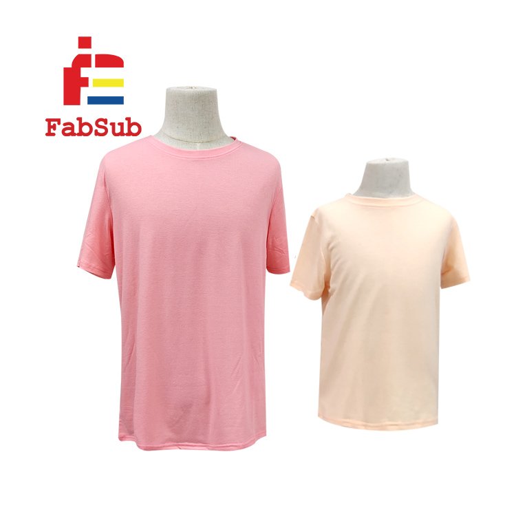 Fabsub men's t-shirts polyester cotton women's t-shirts cotton feel US Size blank 100% polyester t shirt