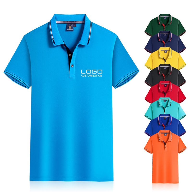 New Fashion men's t-shirts polo custom logo printing polo shirts custom logo