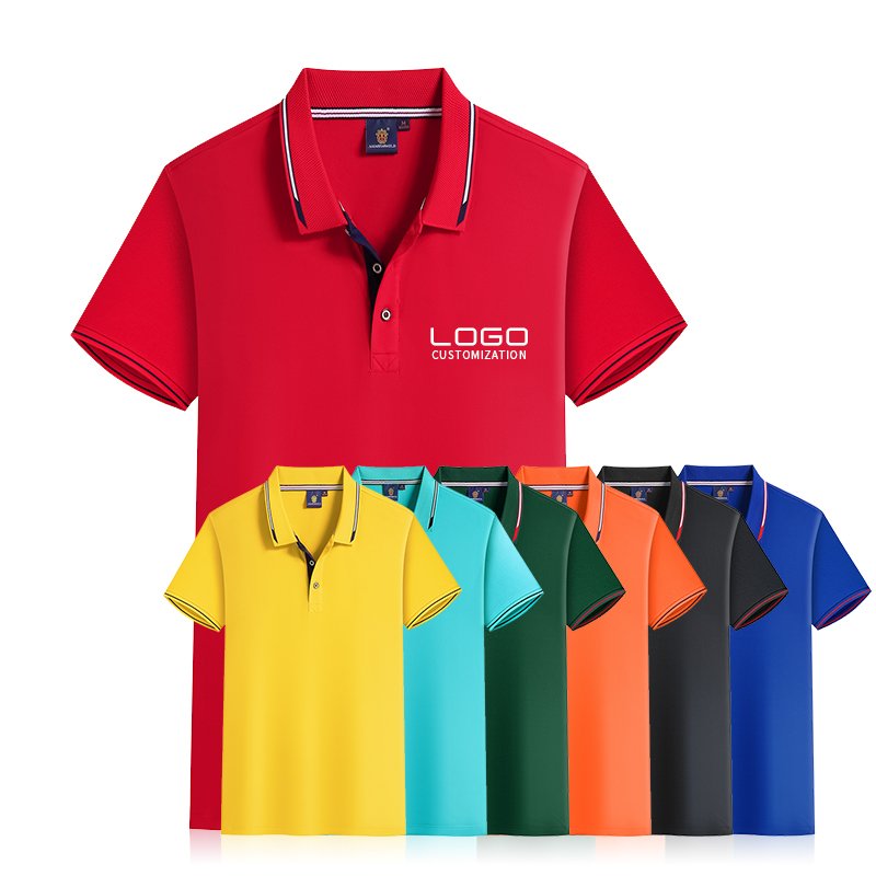 New Fashion men's t-shirts polo custom logo printing polo shirts custom logo