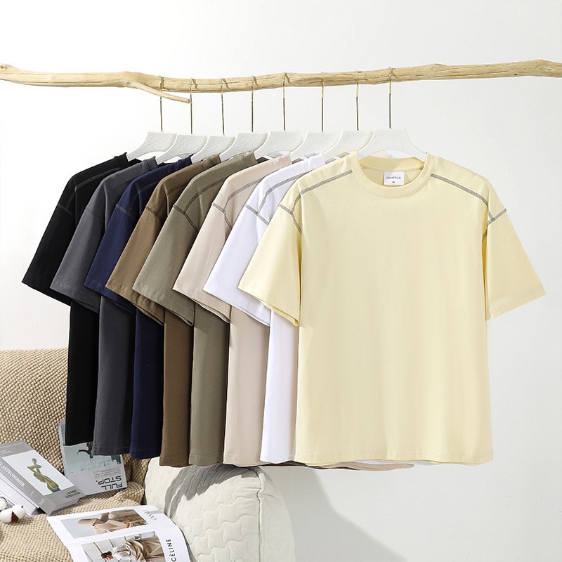 100% Cotton Men's T-Shirts Custom New Design Men's Breathable T-Shirts Custom Solid Color Casual Men's T-Shirts