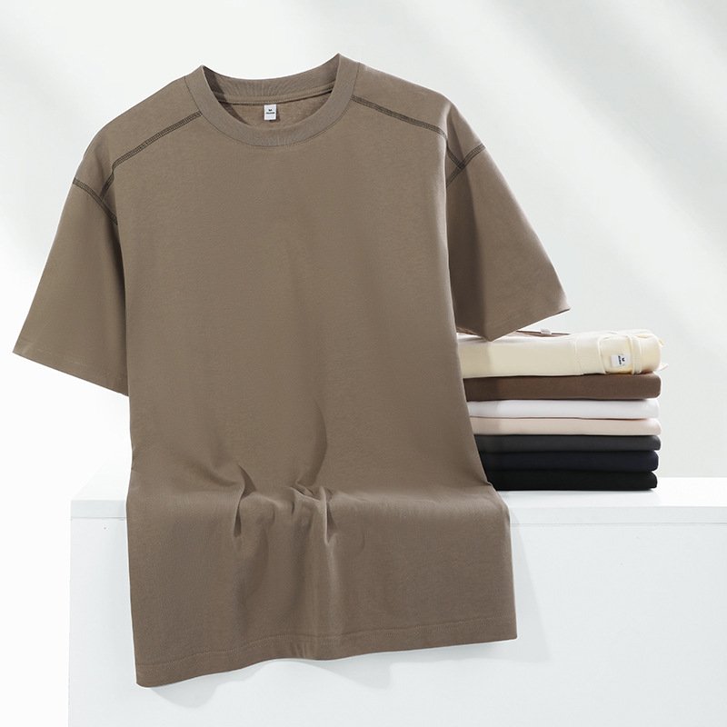 100% Cotton Men's T-Shirts Custom New Design Men's Breathable T-Shirts Custom Solid Color Casual Men's T-Shirts