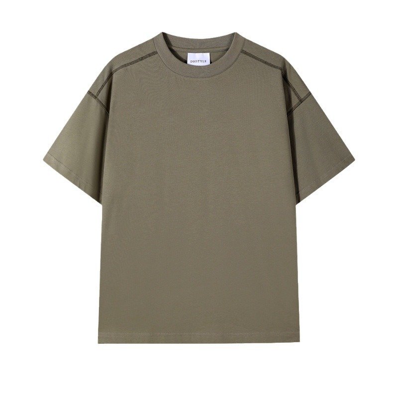 100% Cotton Men's T-Shirts Custom New Design Men's Breathable T-Shirts Custom Solid Color Casual Men's T-Shirts