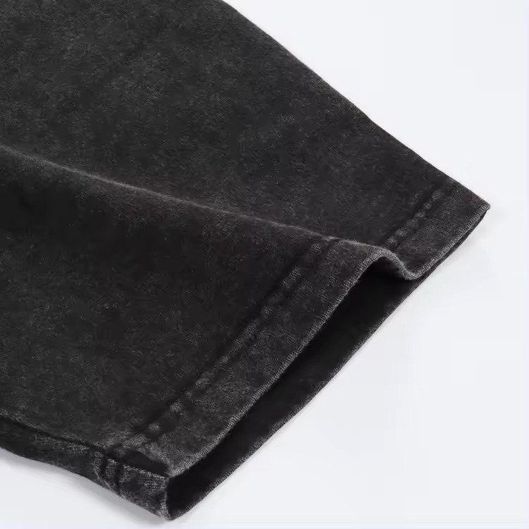 Vintage Washed 100 Mercerized Combed Pima Cotton 100% T-Shirt 240gsm Drop Shoulder Tshirts Oversized T Shirt Custom Tee Shirts