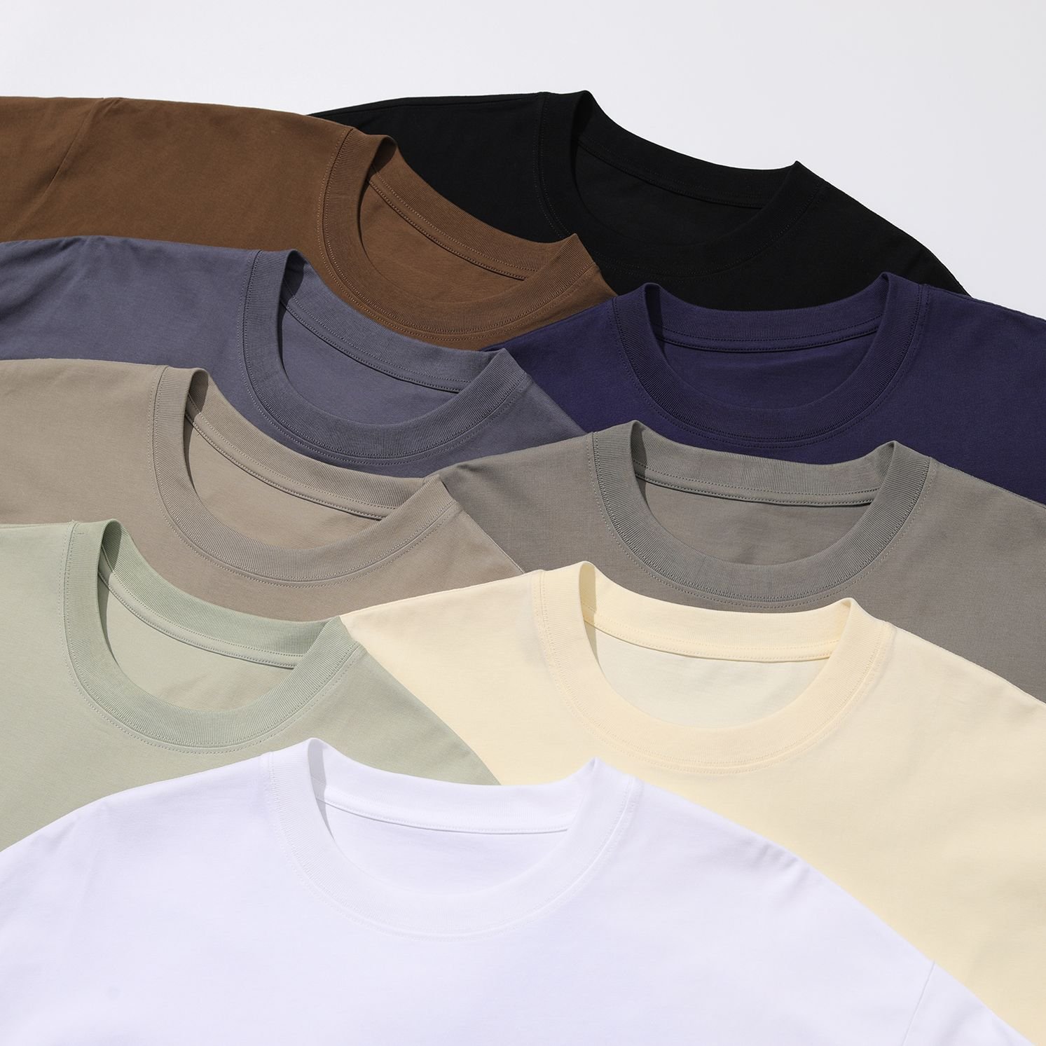 260 Gsm Luxury Heavyweight T Shirt Custom 100% Cotton t-shirt Printing Logo Oversized Blank Men'S T Shirt
