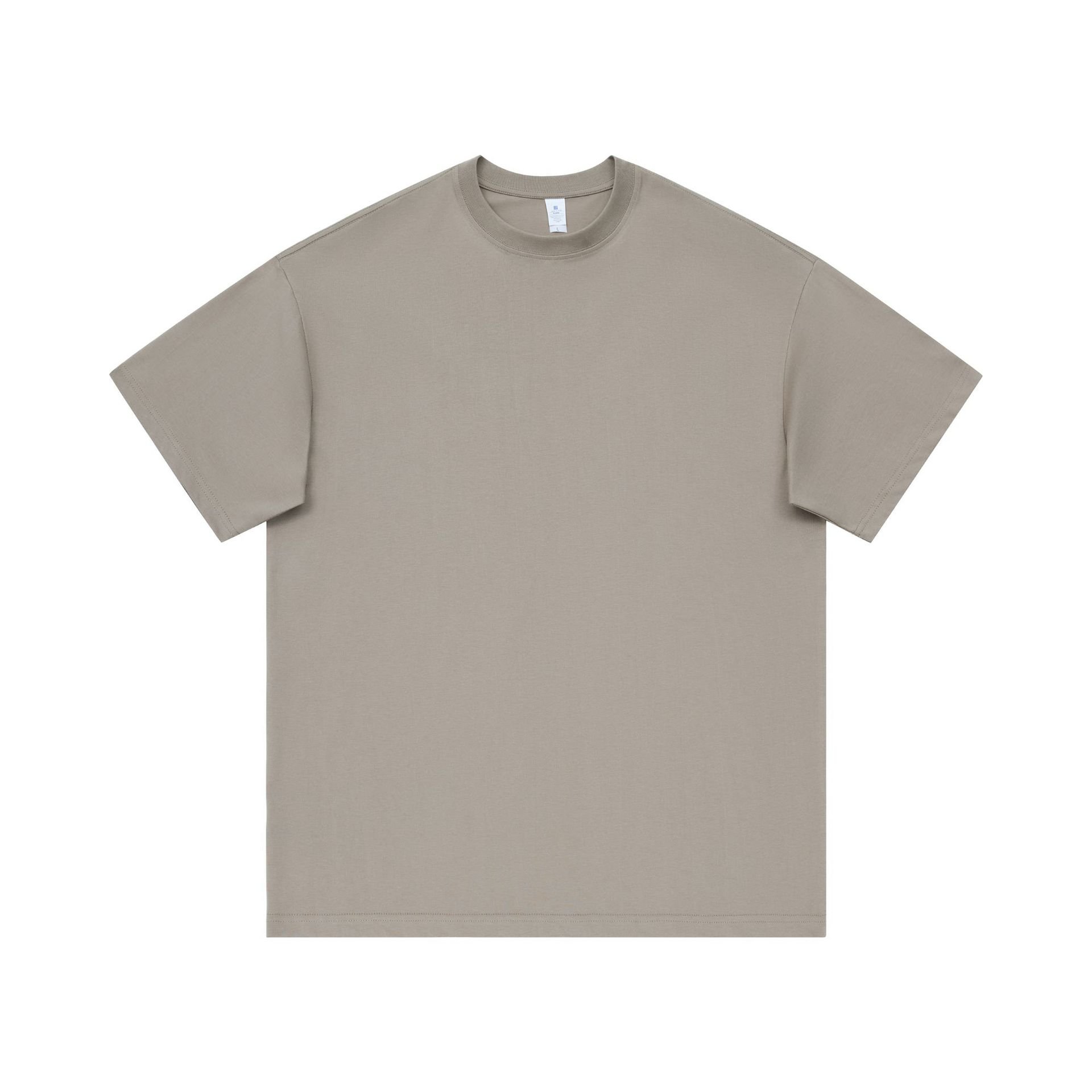 260 Gsm Luxury Heavyweight T Shirt Custom 100% Cotton t-shirt Printing Logo Oversized Blank Men'S T Shirt