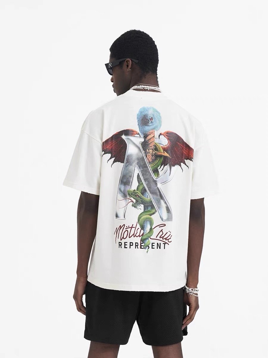 heavy weight 100% cotton DTG printing t shirt full print graphic tee cropped boxy t shirt men