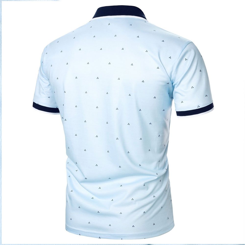 Wholesale Printed Short Sleeve Shirts Good Quality Men's T-Shirt Printing Turn-Down Collar Polo Shirts