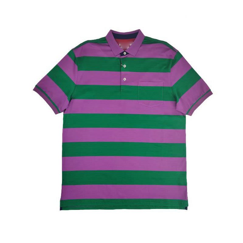 OEM/ODM Summer Short Sleeve Polo Shirts Cotton Striped Heavyweight 100% Cotton Wholesale Men's Shirts Plain Cotton T-Shirt