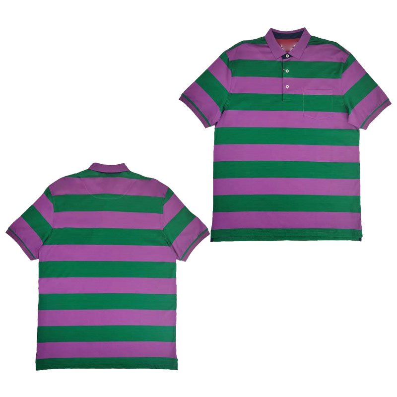 OEM/ODM Summer Short Sleeve Polo Shirts Cotton Striped Heavyweight 100% Cotton Wholesale Men's Shirts Plain Cotton T-Shirt