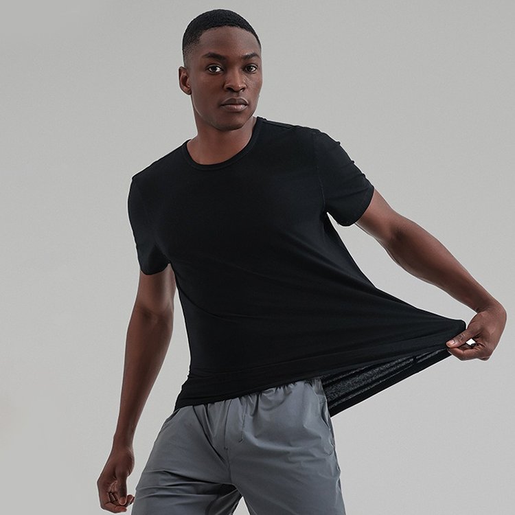 Custom Logo Men 5 Year Basic Sports Quickly Dry Workout Gym Casual Lulu Short Sleeve Top Wear Men's t-Shirts Men's Shirts