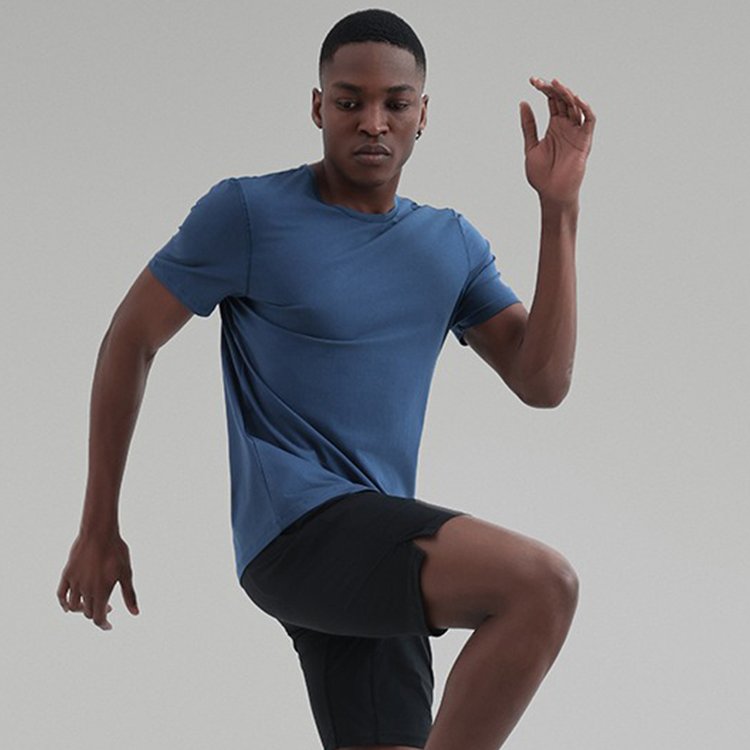 Custom Logo Men 5 Year Basic Sports Quickly Dry Workout Gym Casual Lulu Short Sleeve Top Wear Men's t-Shirts Men's Shirts
