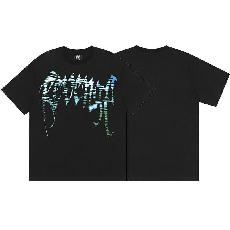Tshirt designer T-shirt men's Women's Metal Skull Letter Fashion and Leisure US size S-XXL