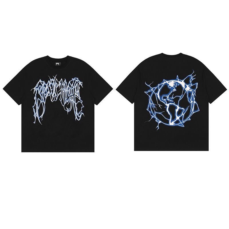 Tshirt designer T-shirt men's Women's Metal Skull Letter Fashion and Leisure US size S-XXL