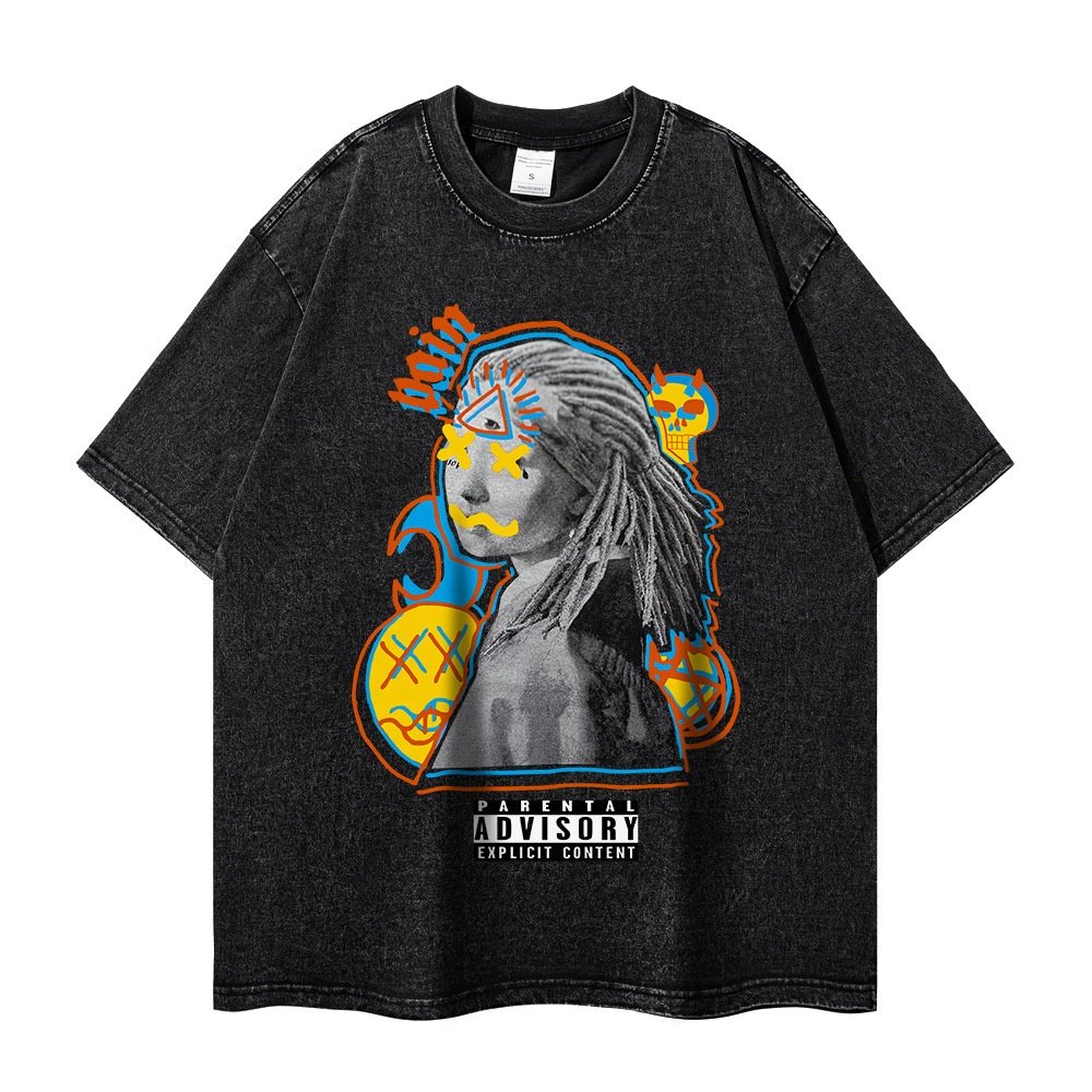 Low MOQ Custom Men's T-shirts Breathable Cotton Streetwear Graphic T Shirts Vintage Plus Size Men's T-shirts
