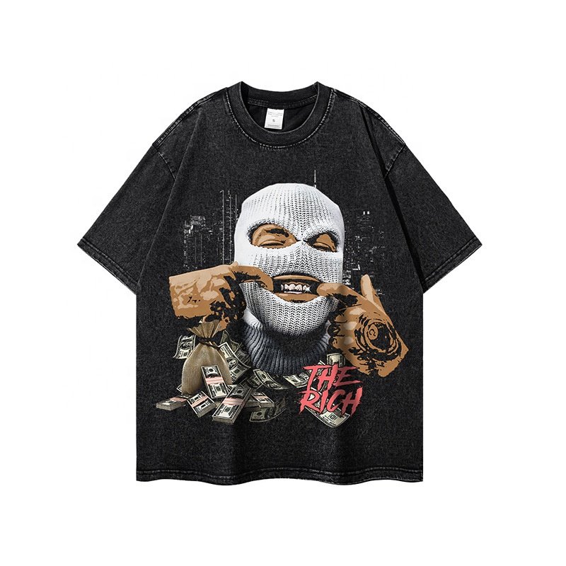 Low MOQ Custom Men's T-shirts Breathable Cotton Streetwear Graphic T Shirts Vintage Plus Size Men's T-shirts