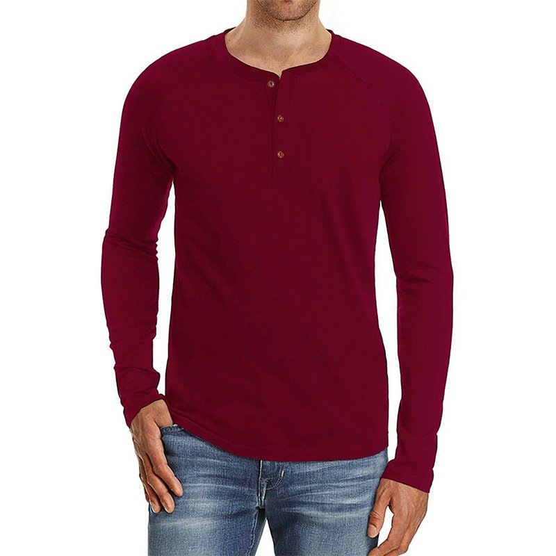 Hot Sale US Size Custom Logo Long Sleeve Casual Sportswear Workout Clothing Men's T-shirts