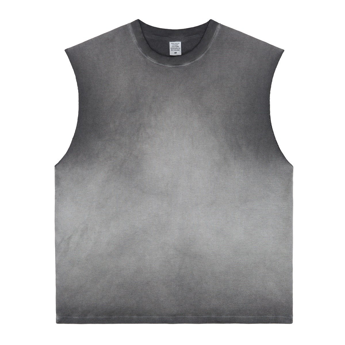 Fashion Brand men's men's vests & waistcoats Loose sleeveless t-shirt men High Street Vintage Washed Cotton Sports Tank Top