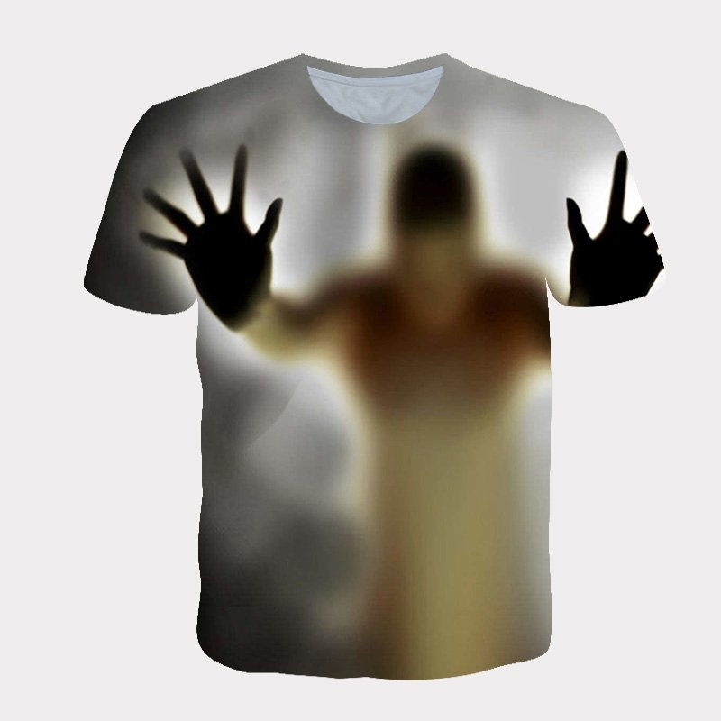 Animal printed Polyester T-shirt Hot Selling T-shirt With All Sublimation printed quick dry breathable printed Men tshirt