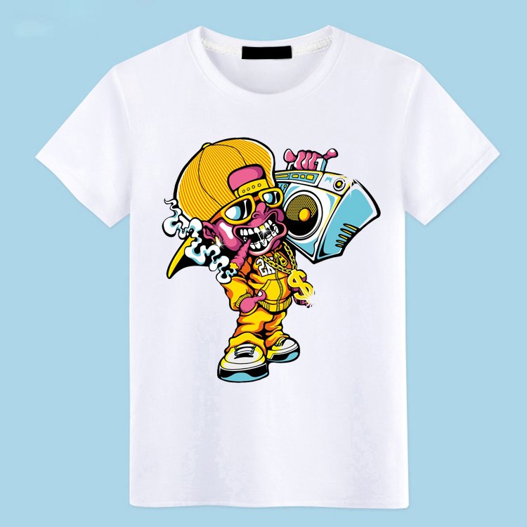 Men's Summer T-shirts OEM Custom Digital Print High Quality T Shirts for Men Stylish 2021