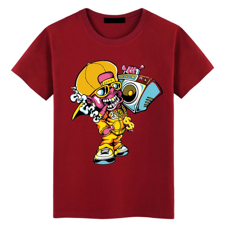 Men's Summer T-shirts OEM Custom Digital Print High Quality T Shirts for Men Stylish 2021
