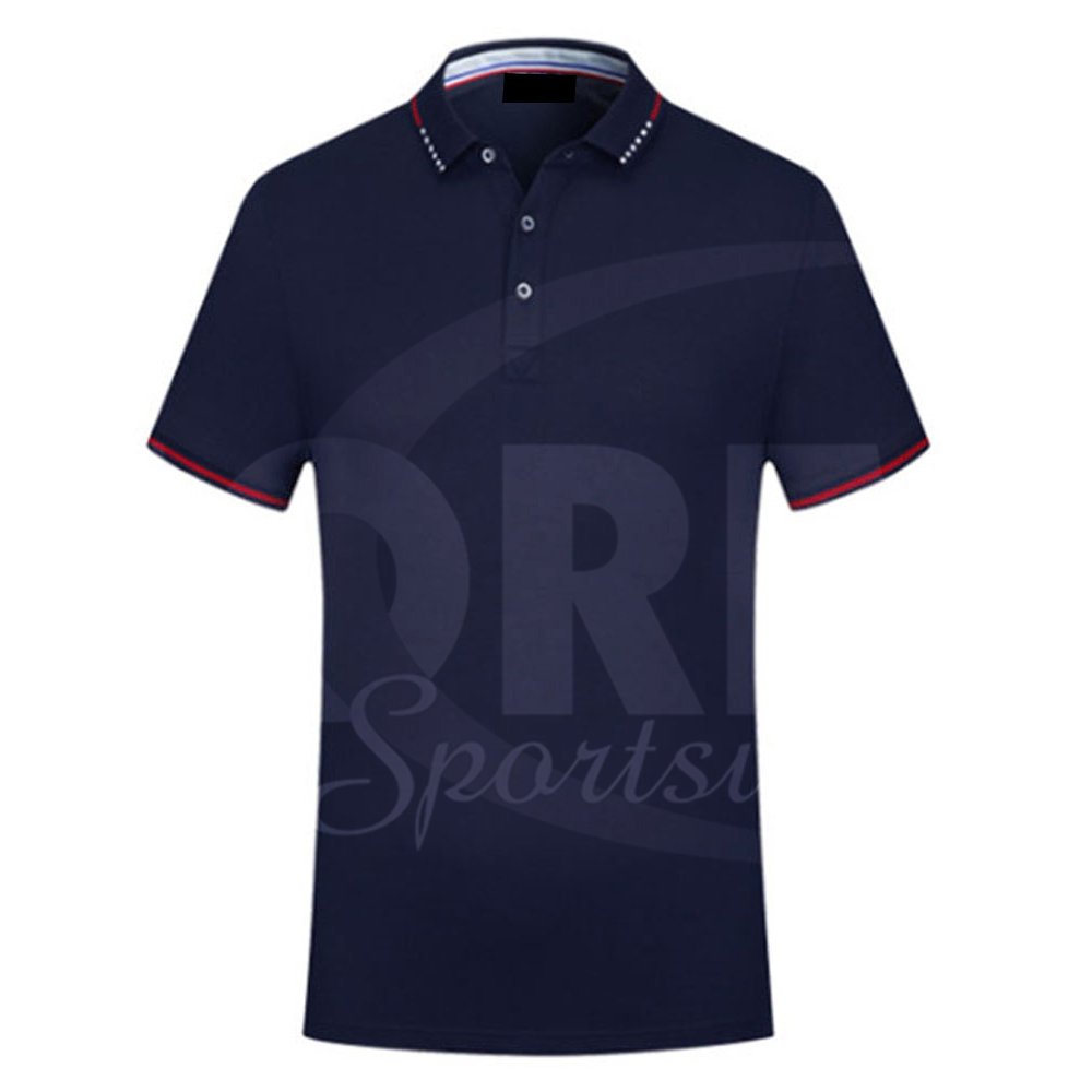 New Fashion Hot Sale Best Price Men White Color Mesh Cotton Knitted Polo Shirts