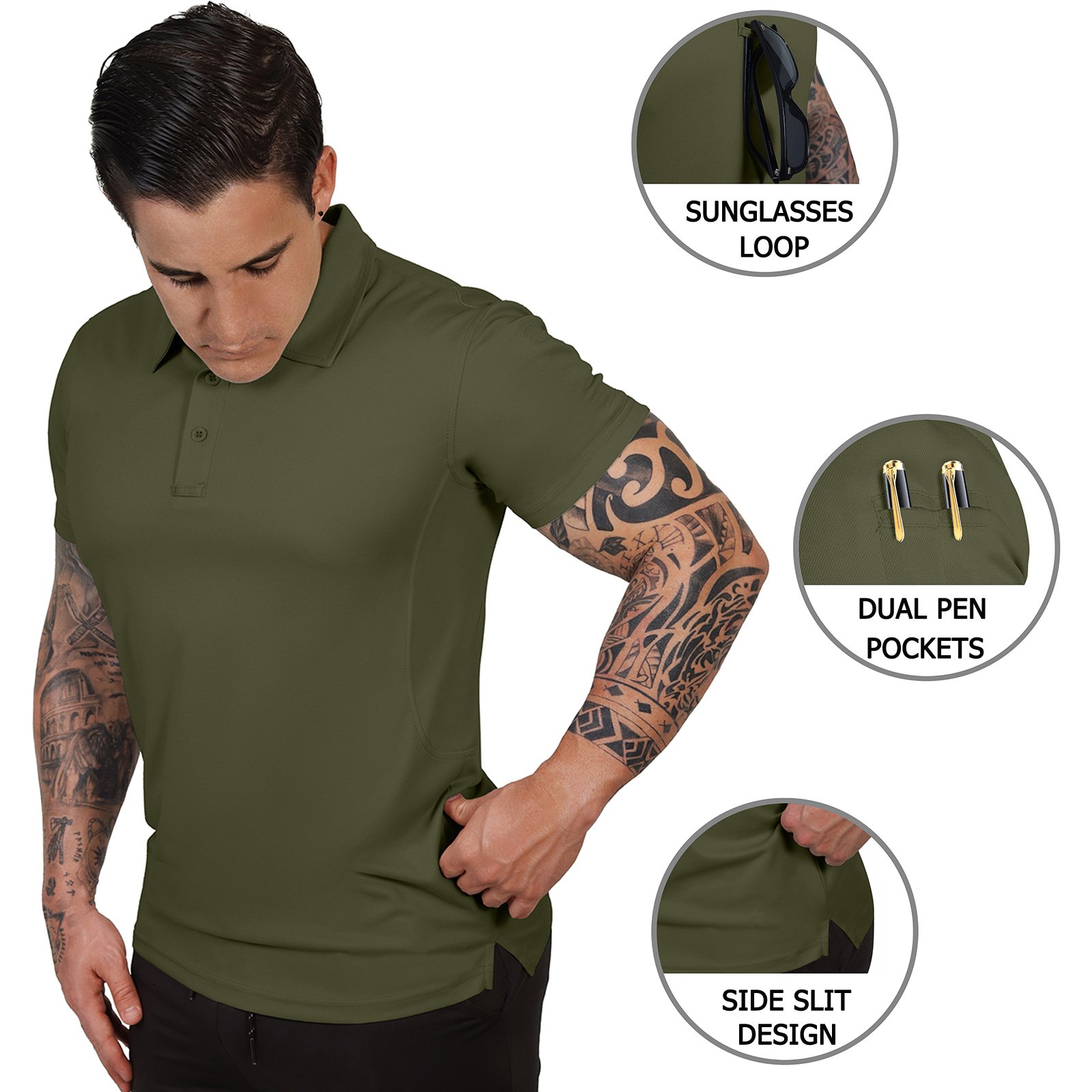 Wholesale Summer New Arrival Sports Solid Color knitted Polyester Men's Polo T-Shirt